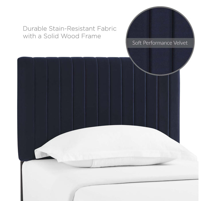 Keira Twin Performance Velvet Headboard