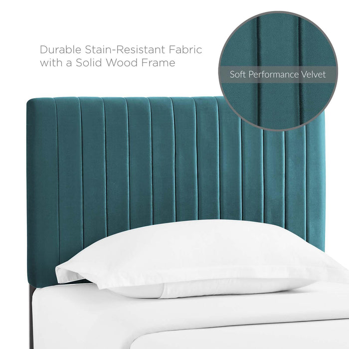 Keira Twin Performance Velvet Headboard