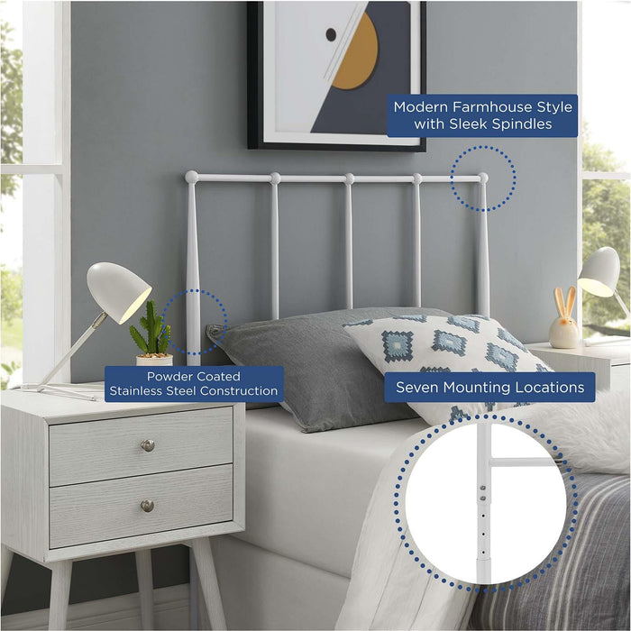 Kiana Twin Metal Stainless Steel Headboard