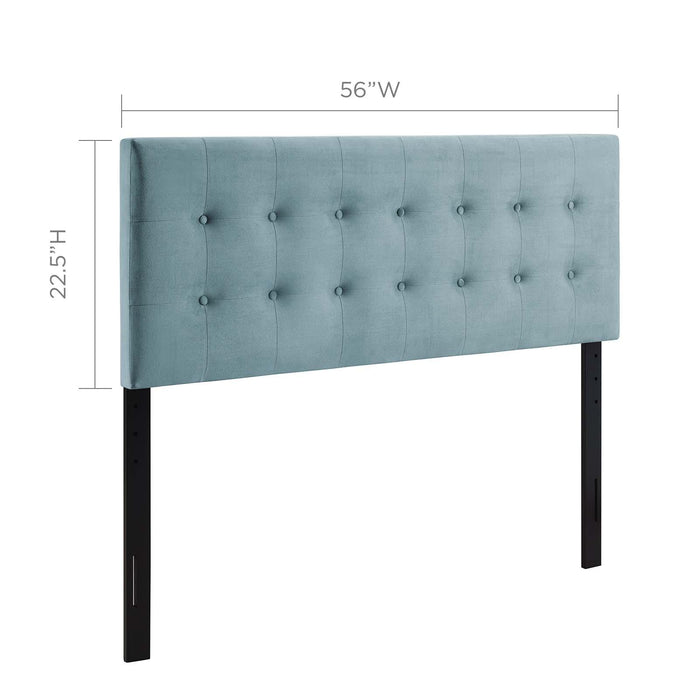 Emily Full Biscuit Tufted Performance Velvet Headboard