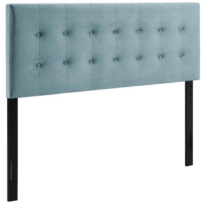 Emily Queen Biscuit Tufted Performance Velvet Headboard