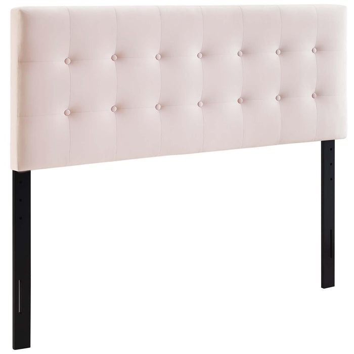 Emily King Biscuit Tufted Performance Velvet Headboard