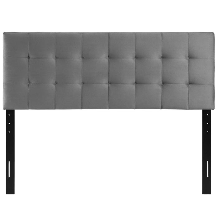 Lily King Biscuit Tufted Performance Velvet Headboard