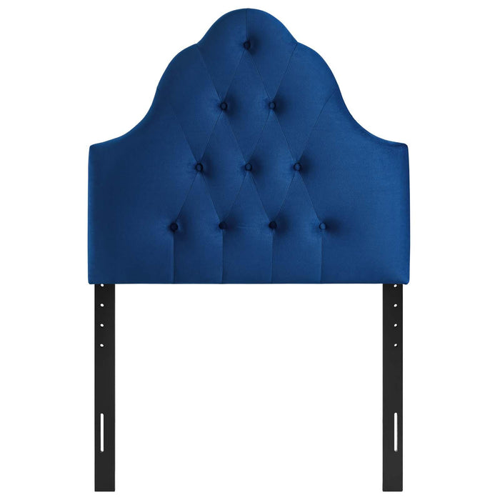 Sovereign Twin Diamond Tufted Performance Velvet Headboard