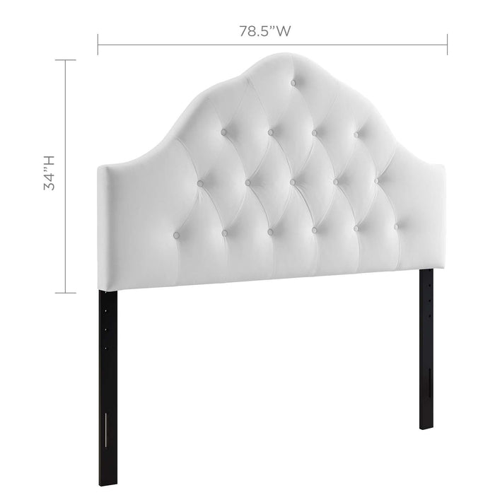 Sovereign King Diamond Tufted Performance Velvet Headboard