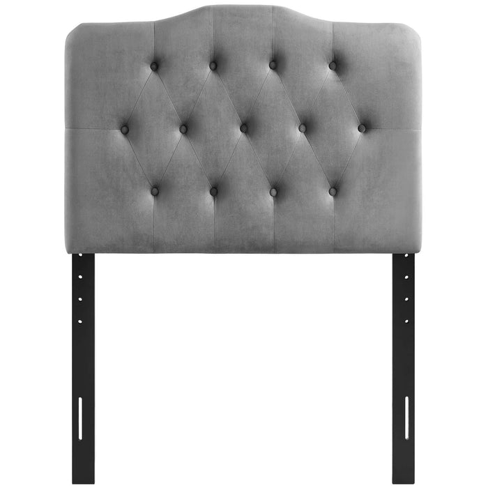 Annabel Twin Diamond Tufted Performance Velvet Headboard