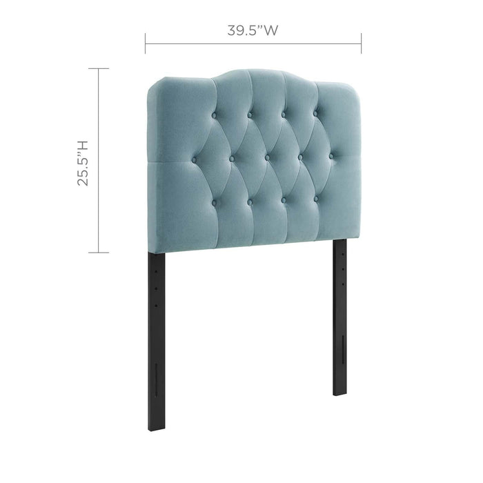 Annabel Twin Diamond Tufted Performance Velvet Headboard