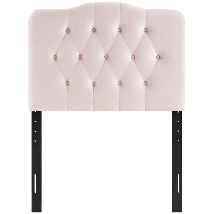 Annabel Twin Diamond Tufted Performance Velvet Headboard