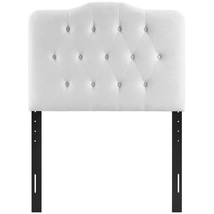 Annabel Twin Diamond Tufted Performance Velvet Headboard