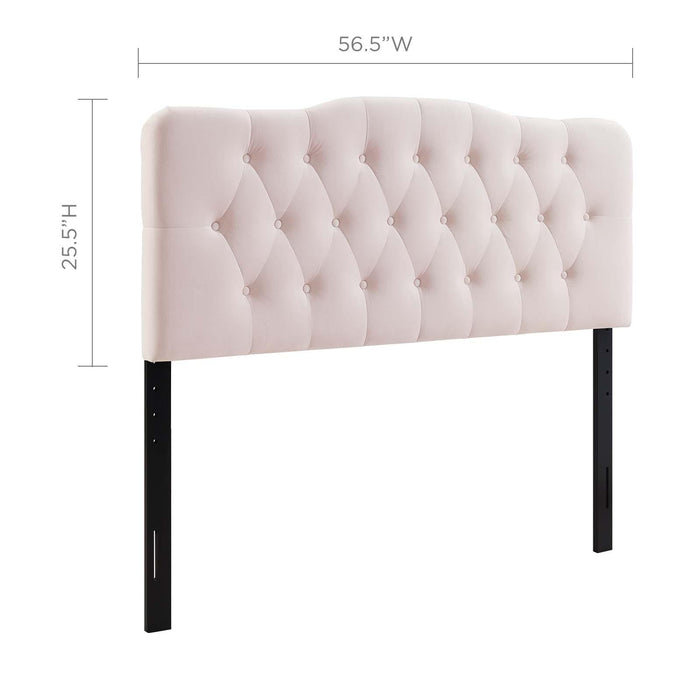 Annabel Full Diamond Tufted Performance Velvet Headboard