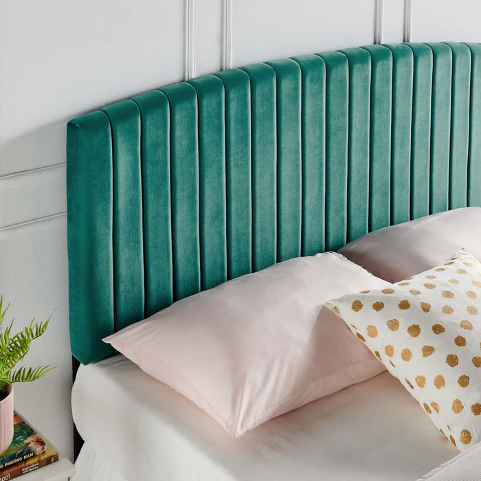 Rebecca Performance Velvet Twin Headboard