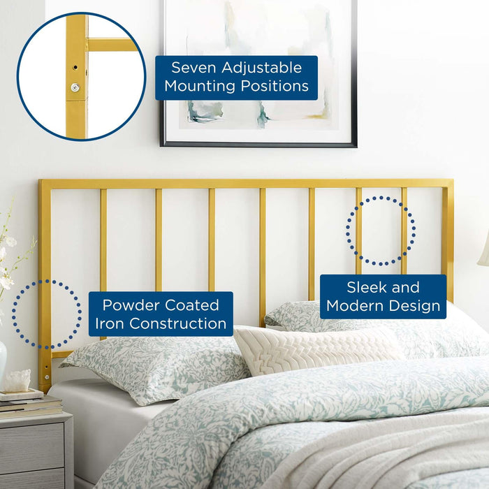 Tatum King Metal Headboard