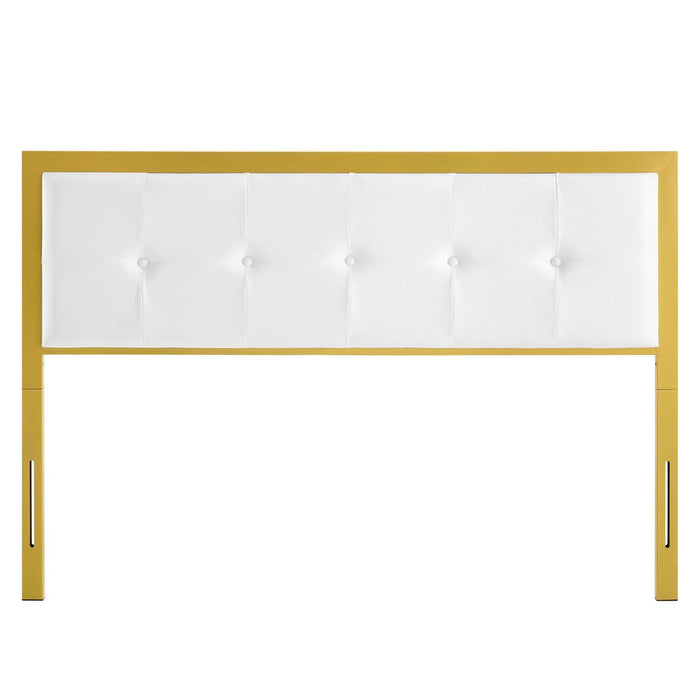 Teagan Tufted King Performance Velvet Headboard