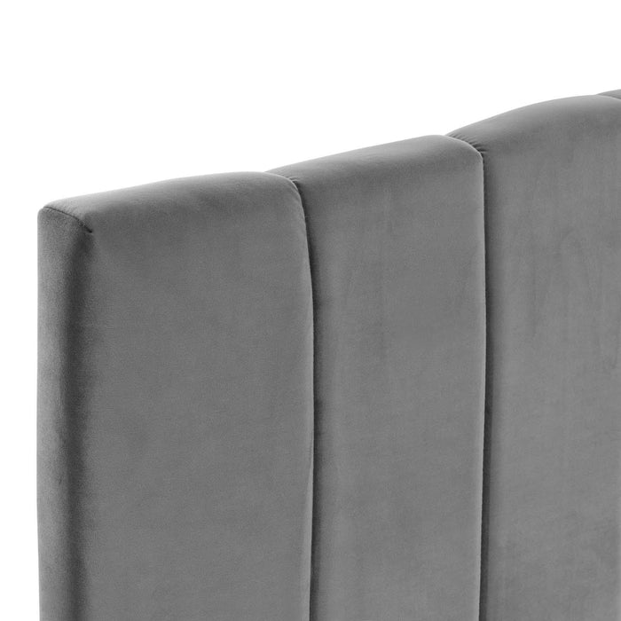 Camilla Channel Tufted Full/Queen Performance Velvet Headboard