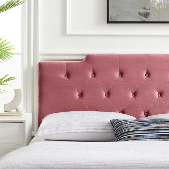 Juliet Tufted Full/Queen Performance Velvet Headboard