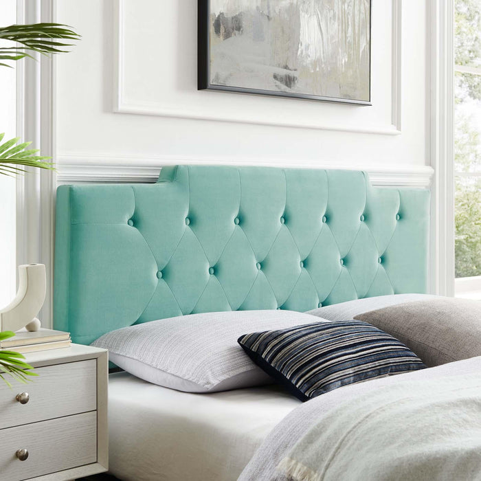 Juliet Tufted Full/Queen Performance Velvet Headboard