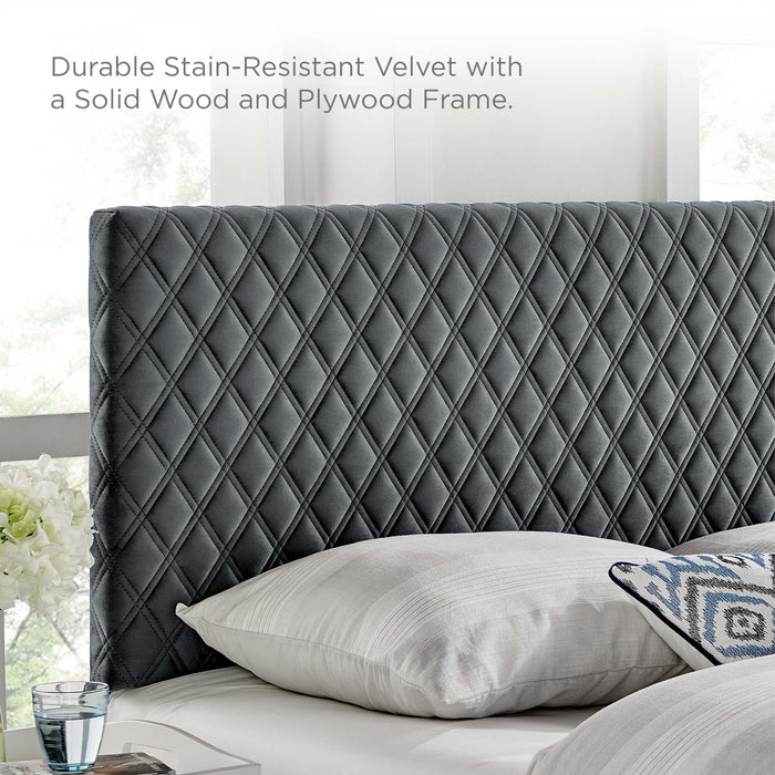 Angela Twin Performance Velvet Headboard