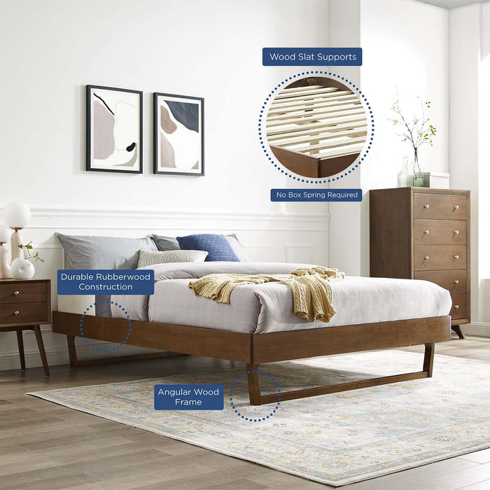 Billie Full Wood Platform Bed Frame