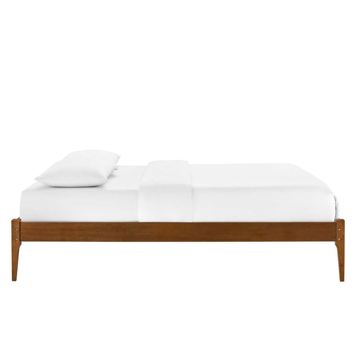 June Full Wood Platform Bed Frame