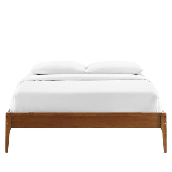 June Full Wood Platform Bed Frame