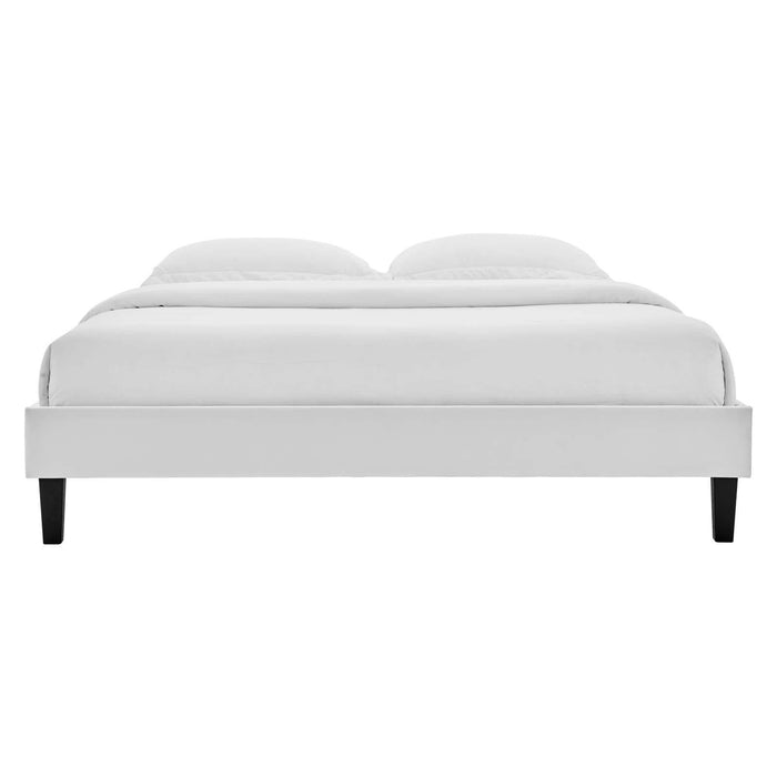 Reign Full Performance Velvet Platform Bed Frame