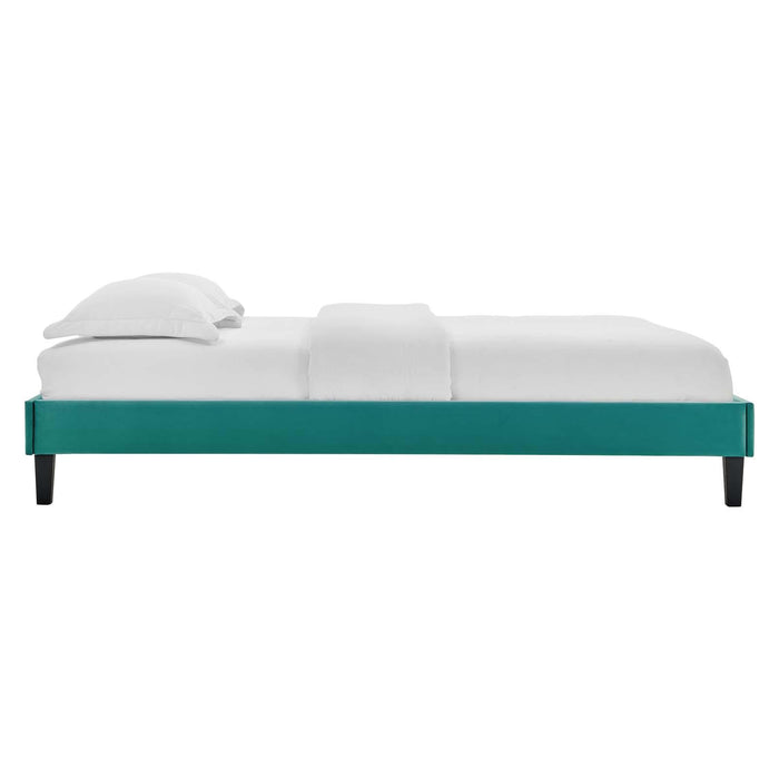 Reign Full Performance Velvet Platform Bed Frame