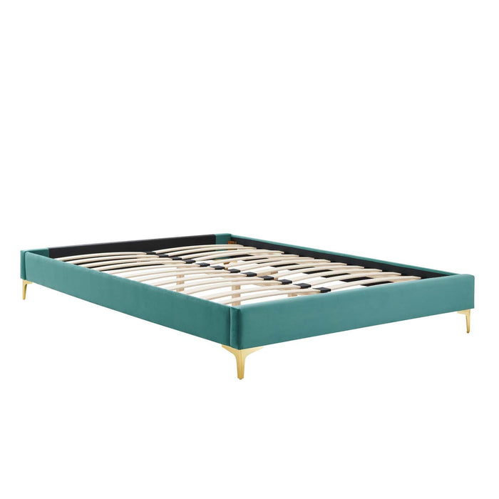 Sutton Queen Performance Velvet Bed Frame