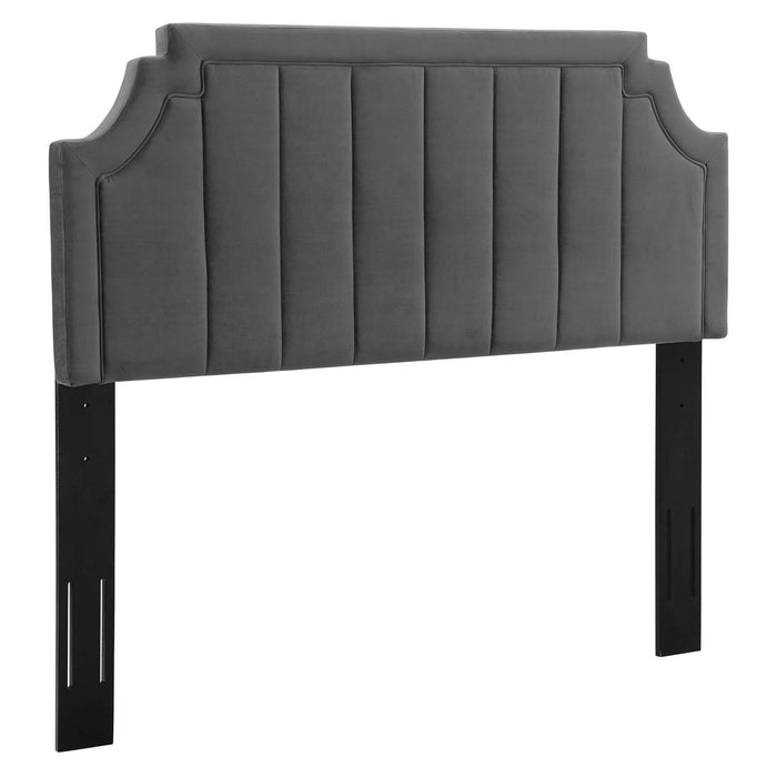 Alyona Channel Tufted Performance Velvet Full/Queen Headboard image