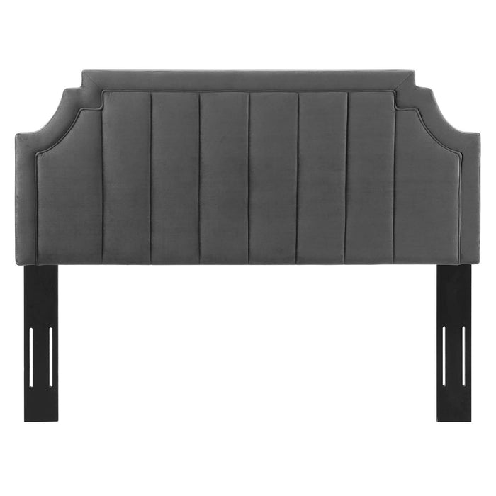 Alyona Channel Tufted Performance Velvet Full/Queen Headboard