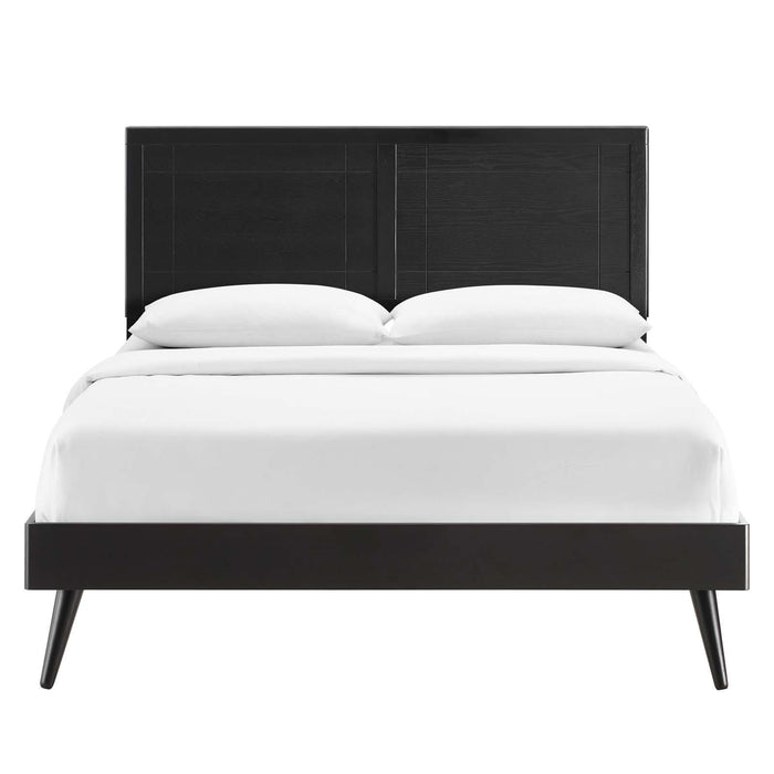 Marlee Queen Wood Platform Bed With Splayed Legs