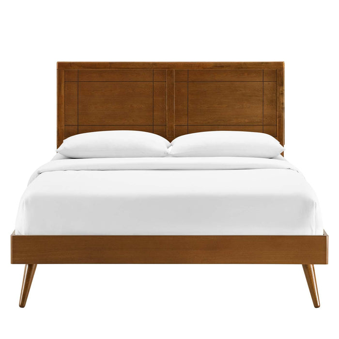 Marlee Full Wood Platform Bed With Splayed Legs