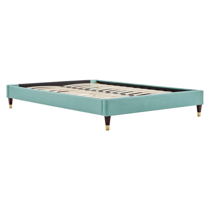 Elise King Performance Velvet Platform Bed