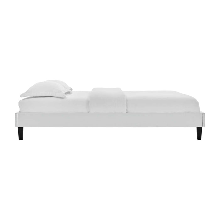 Reign Twin Performance Velvet Platform Bed Frame