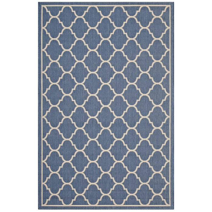 Avena Moroccan Quatrefoil Trellis 5x8 Indoor and Outdoor Area Rug image