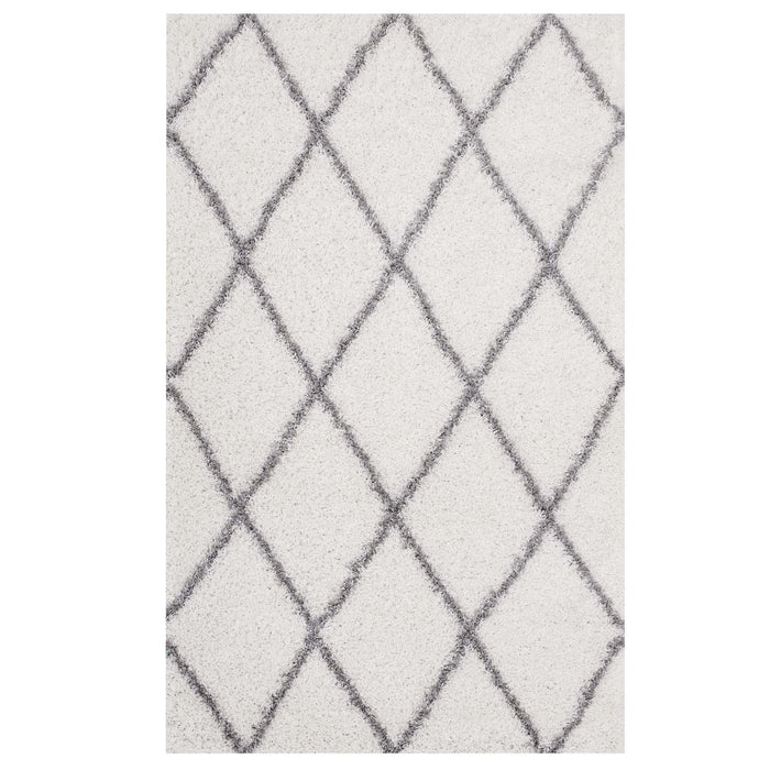 Toryn Diamond Lattice 5x8 Shag Area Rug image