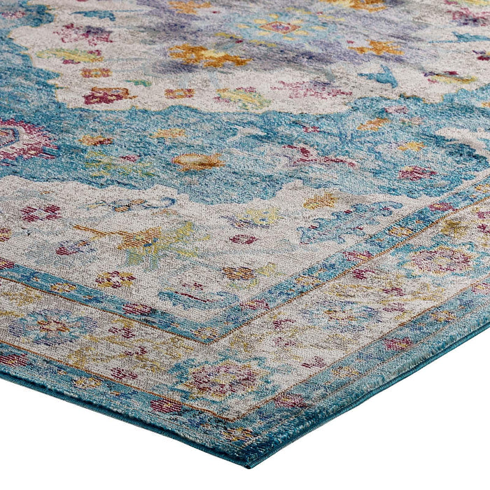 Success Anisah Distressed Floral Persian Medallion 5x8 Area Rug