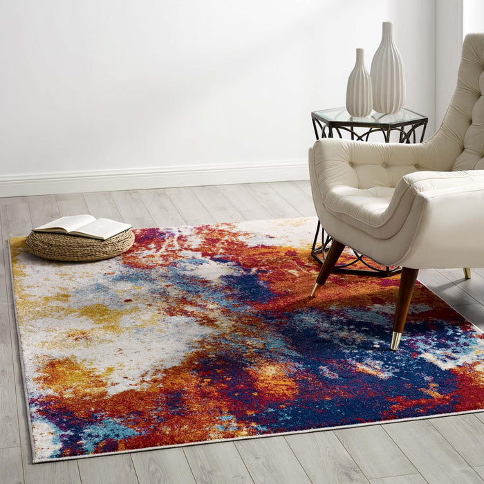 Entourage Adeline Contemporary Modern Abstract 5x8 Area Rug