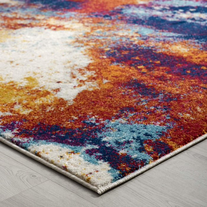 Entourage Adeline Contemporary Modern Abstract 5x8 Area Rug