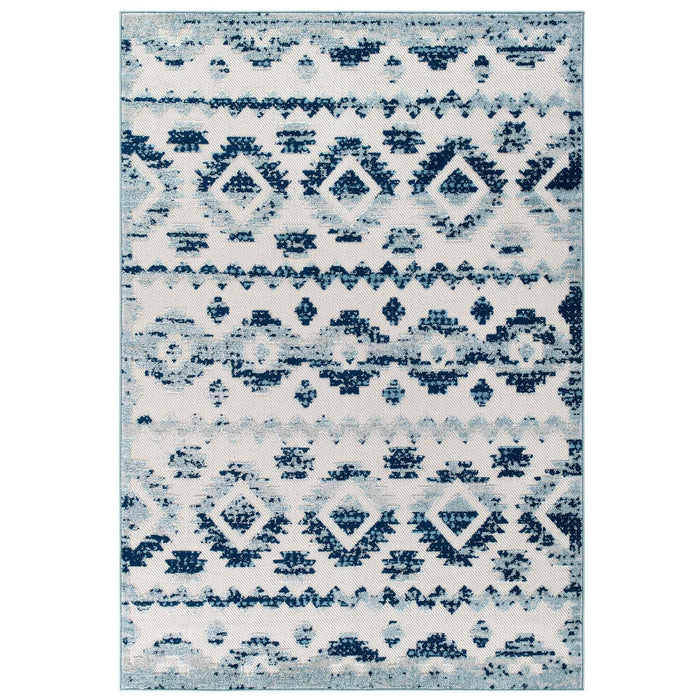 Reflect Takara Abstract Diamond Moroccan Trellis 5x8 Indoor and Outdoor Area Rug image