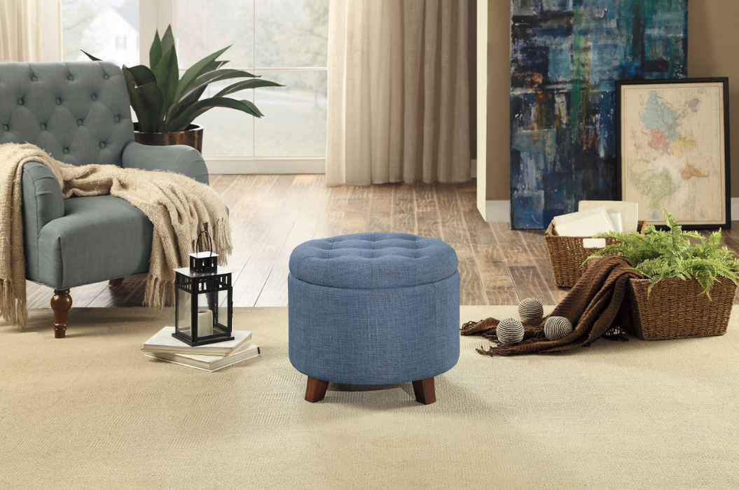 Cleo Storage Ottoman BLUE