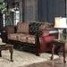 quirino-burgundydark-brown-love-seat