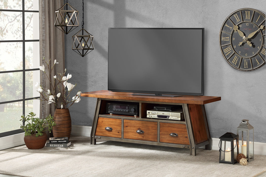 Holverson 64" TV STand RUSTIC BROWN ONLY