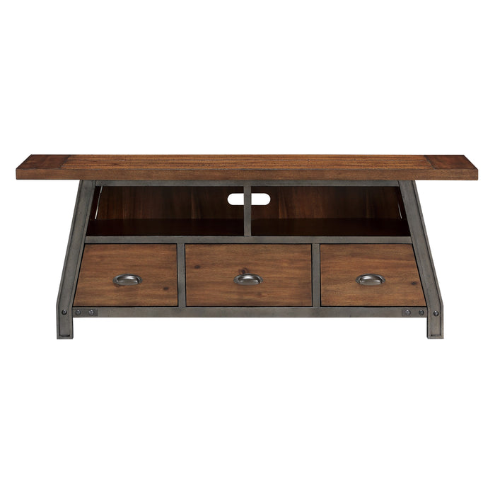 Holverson 64" TV STand RUSTIC BROWN ONLY