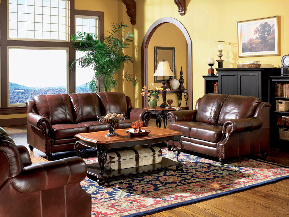 Princeton Top Grain Leather Sofa BROWN ONLY