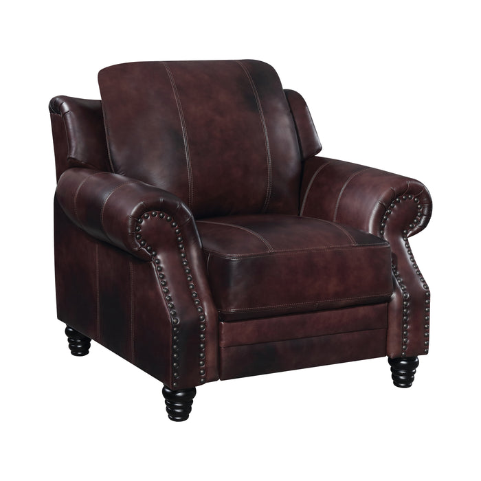 Princeton Top Grain Leather Sofa BROWN ONLY