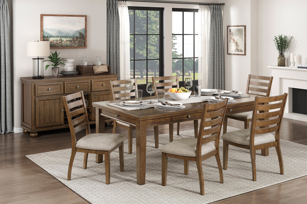 Tigard 5pcs Dining Set, CHERRY