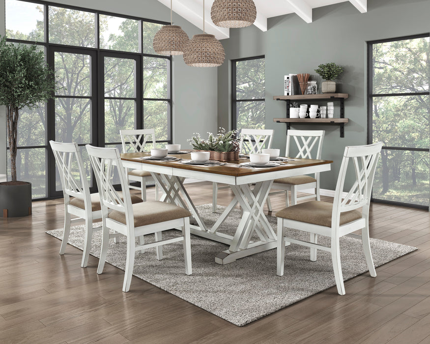 Brunson 5PCS Dining Set Table & 4 Chairs