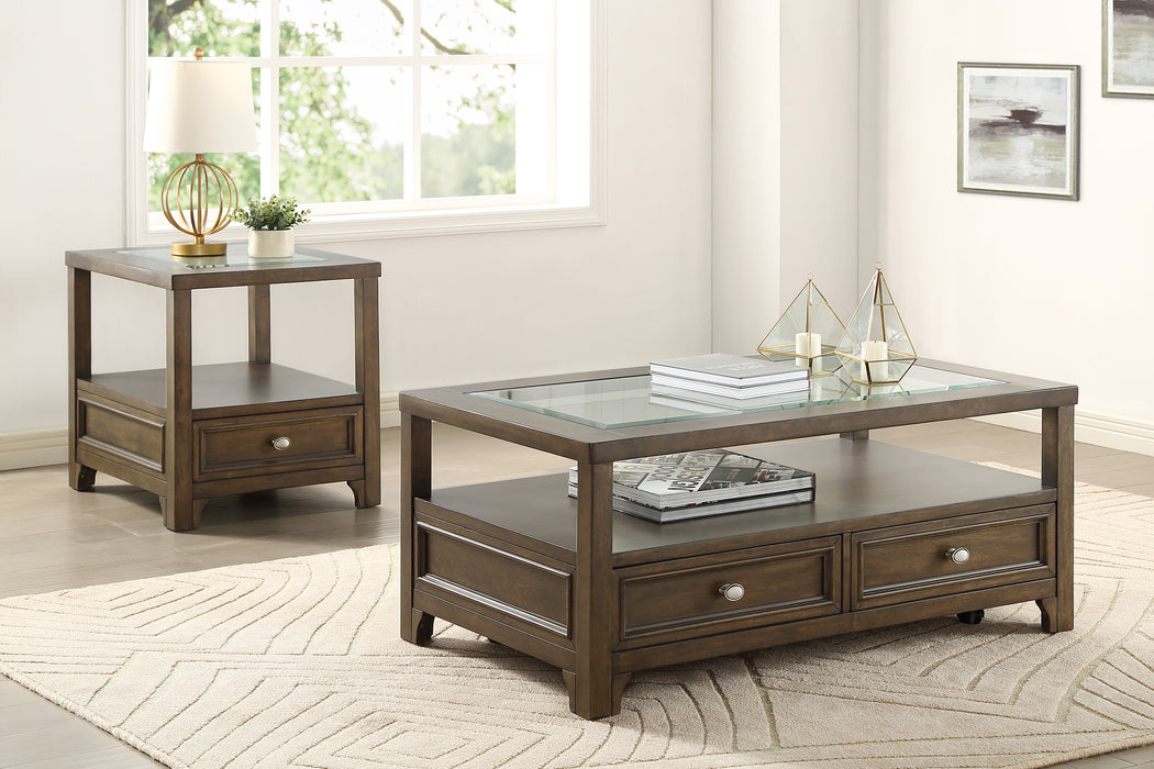 Auburn Coffee Table CHAROAL BROWN ONLY