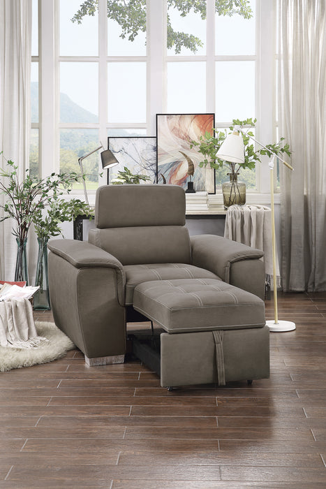 Ferriday 2-Piece Sectional with Pull-out Bed and Hidden Storage TAUPE