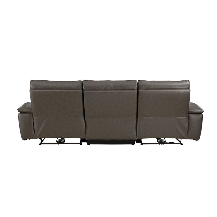 Maroni Top Grain Leather Power XTRA LARGE Sofa BROWN